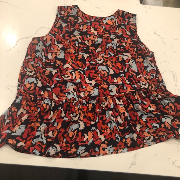 Halogen Top - with drop ruffle waist - XL - Picture 3 of 6